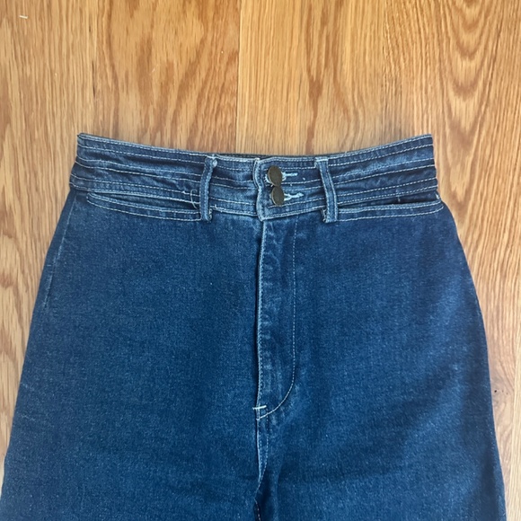 APIECE APART Merida Crop High Rise Jeans, Stone Wash Sz 2-4 - Picture 3 of 6